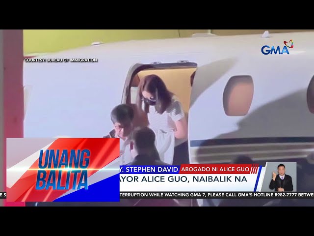 ⁣Panayam kay Atty. Stephen David, abogado ni Alice Guo | Unang Balita