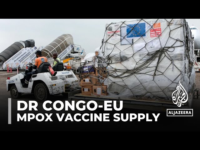 ⁣DR Congo receives first shipment of mpox vaccines