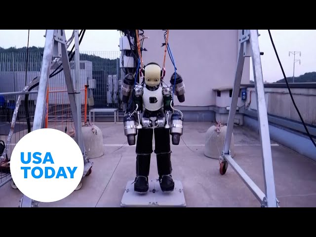 ⁣The Italian Institute of Technology is teaching their human-like robot how to fly | USA TODAY