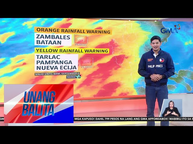 ⁣Weather update as of 6:31 AM (September 6, 2024) | Unang Balita