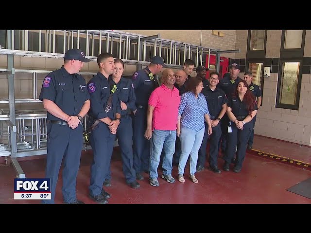 ⁣Arlington firefighters recognized for saving 65-year-old man from burning apartment