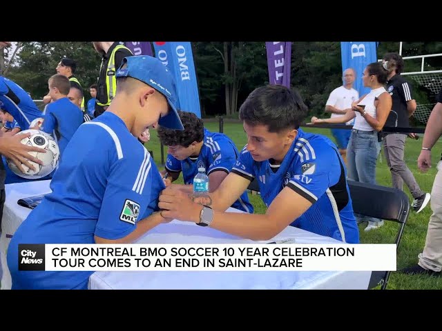 ⁣CF Montreal fan event makes a stop in Saint-Lazare