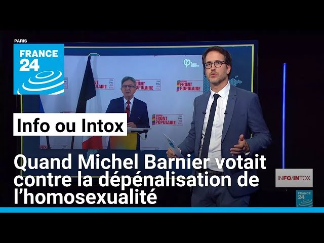 ⁣Quand Michel Barnier votait contre la dépénalisation de l’homosexualité • FRANCE 24