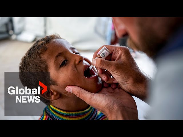 ⁣Israeli airstrikes continue during polio vaccination drive in Gaza Strip