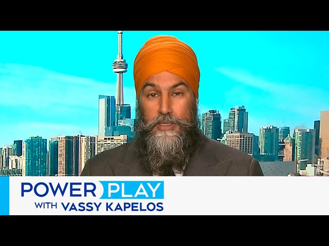 ⁣One-on-one with NDP Leader Singh after ending deal with Liberals | Power Play with Vassy Kapelos