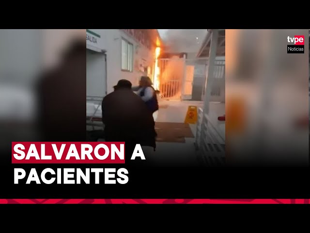 ⁣SJM: se reportó incendio en hospital María Auxiliadora