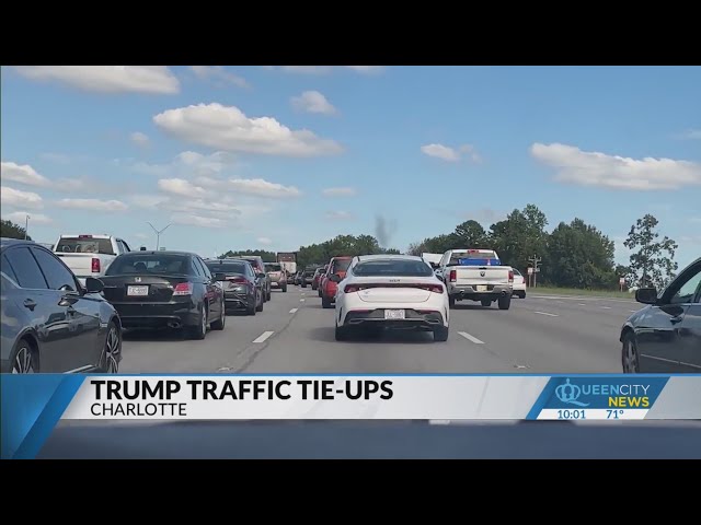 ⁣I-85 will be closed in north Charlotte during Trump’s visit Friday