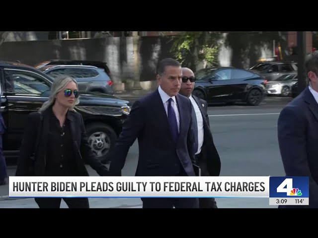 ⁣Hunter Biden pleads guilty to tax evasion charges in Los Angeles