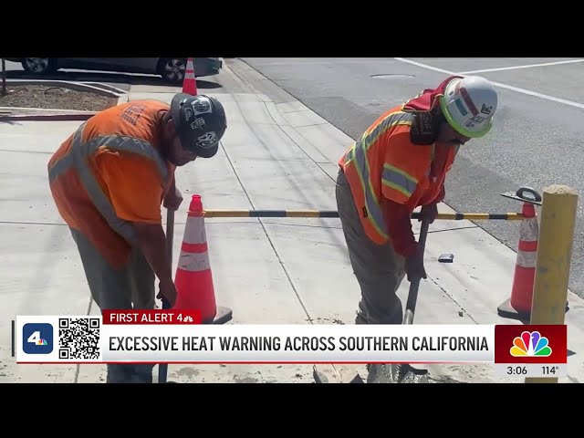 ⁣Temperatures reach over 110 degrees in Riverside