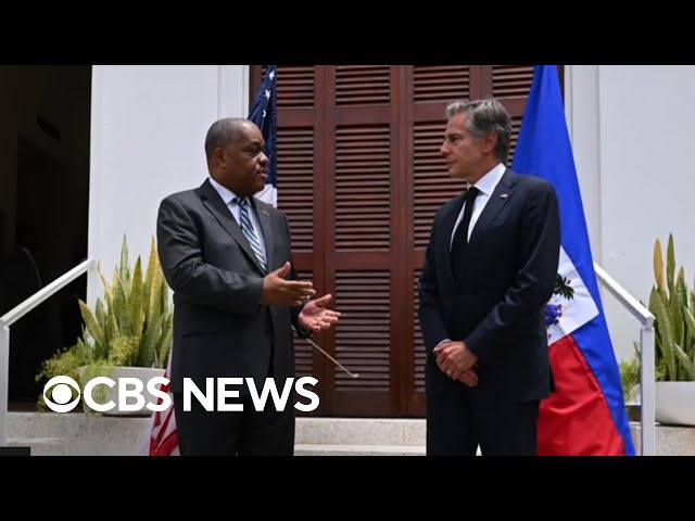 ⁣Blinken meets with Haitian leadership in show of U.S. support