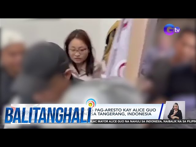 Aktuwal na video ng pag-aresto kay Alice Guo sa isang apartment... | Balitanghali