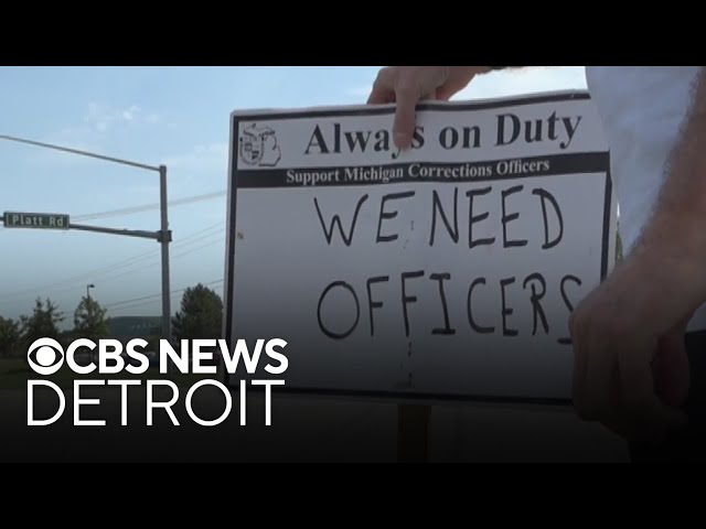 ⁣Corrections officers protest over staffing at Michigan women's prison