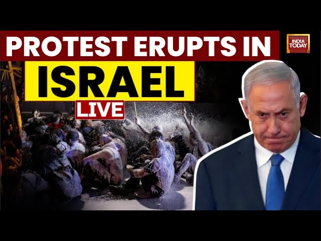 ⁣Israel Protest LIVE: Protesters gather at Habima Square in Tel Aviv | Israel-Gaza | India Today LIVE