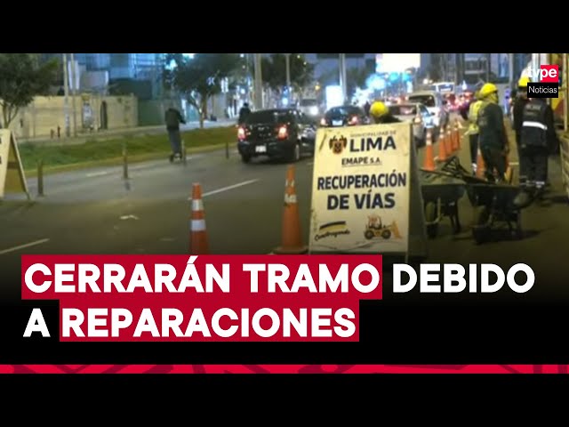 ⁣Pueblo Libre: cerrarán parcialmente tramo de la av. La Marina durante 15 días