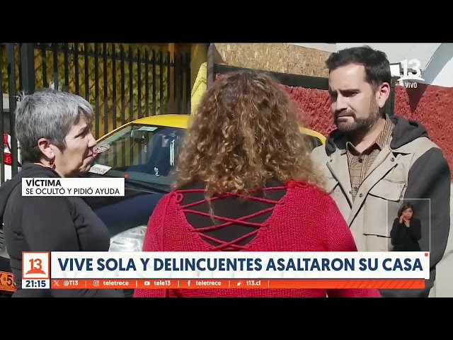 ⁣Mujer logró esconderse tras asalto en su vivienda