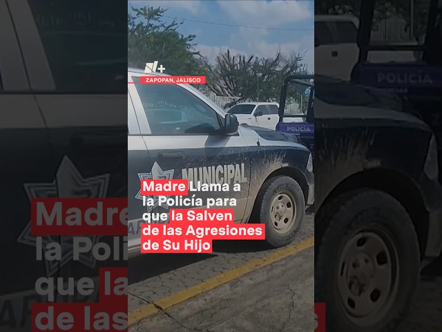 Madre llama a la policía para que la salven de las agresiones de su hijo - N+ #Shorts