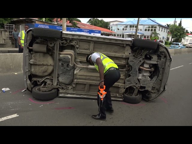 ⁣Driver Happy To Be Alive After Close Call On His Birthday