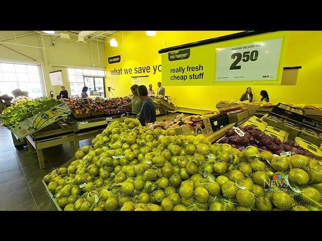 ⁣Get a look inside Canada's first No Name grocery store | No Name grocery store