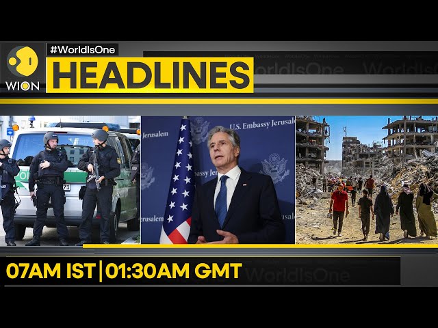 ⁣Blinken's plea on Gaza truce deal | ' Munich shooting a terror attack' | WION Headlin