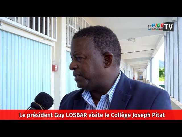 Le président Guy LOSBAR visite le Collège Joseph Pitat