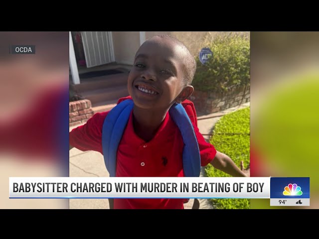 ⁣Babysitter charged with murder in beating of boy in Orange County