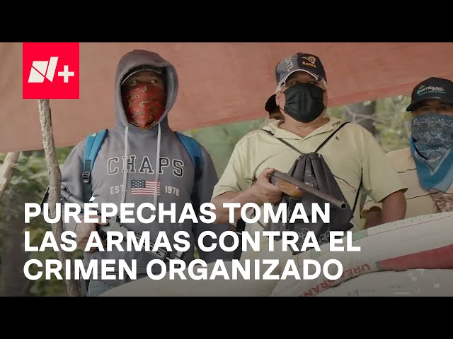 ⁣Indígenas purépechas toman las armas en Zurumucapio, Michoacán - En Punto