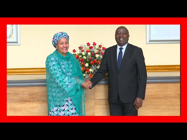 ⁣Prime Minister Dr. Edouard Ngirente met with UN Deputy Secretary-General Amina J. Mohammed