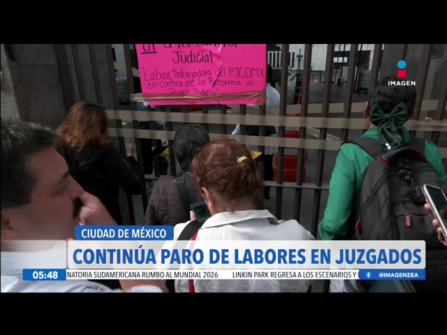 ⁣Continúa el paro de labores en los juzgados de lo familiar en la alcaldía Cuauhtémoc, CDMX