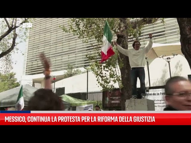 ⁣Messico, continua la protesta per la riforma della giustizia