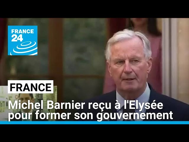 ⁣Michel Barnier reçu à l'Elysée pour former son gouvernement • FRANCE 24