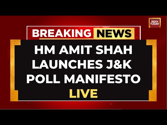 ⁣LIVE | Amit Shah Launches BJP's Manifesto Jammu & Kashmir Assembly Polls | India Today LIVE