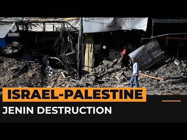 ⁣Israeli army withdraws from Jenin leaving trail of destruction | Al Jazeera Newsfeed