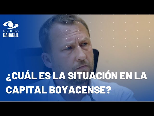 ⁣Mikhail Krasnov, alcalde de Tunja, habla sobre las afectaciones por los cuatro días de paro