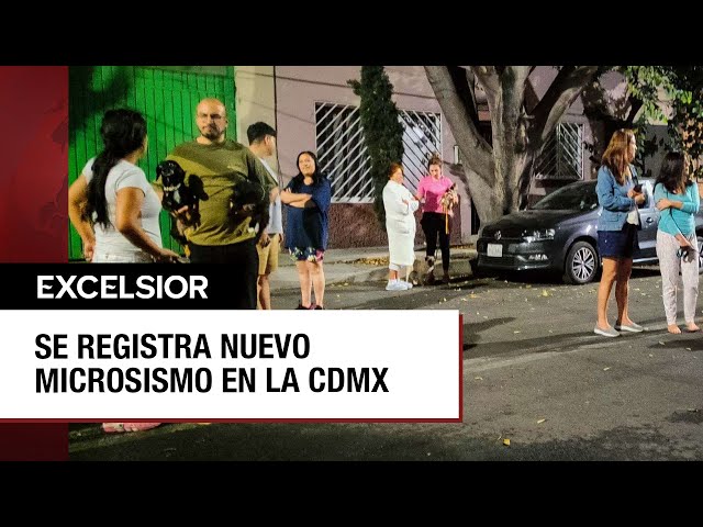 ⁣Se percibe microsismo en cuatro alcaldías de la CDMX