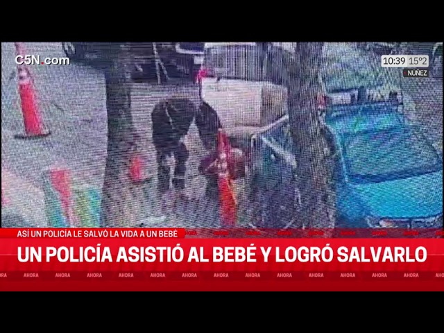 ⁣DRAMÁTICO y MILAGROSO: UN POLICÍA ASISTIÓ a un BEBÉ y LOGRÓ SALVARLO