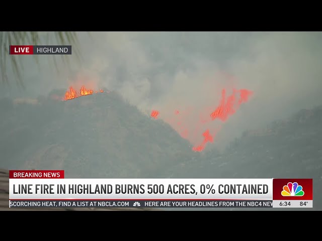 ⁣Evacuation warnings issued for Line Fire in Highland