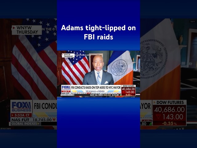 ⁣FBI raids NYC Mayor Eric Adams’ top aides #shorts