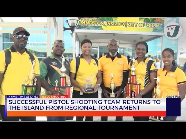 ⁣Successful Pistol Shooting Team Returns to the Island from Regional Tournament