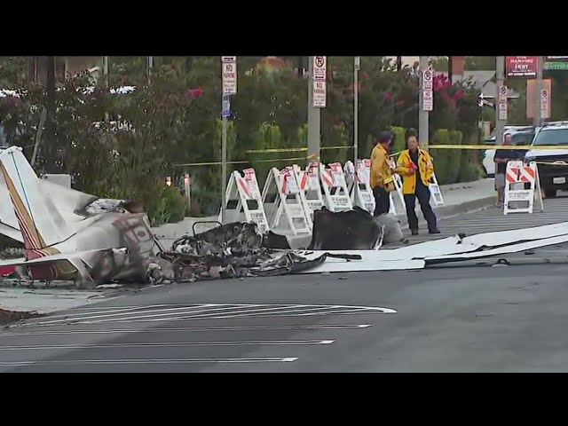 ⁣2 hurt in plane crash on Hawthorne street