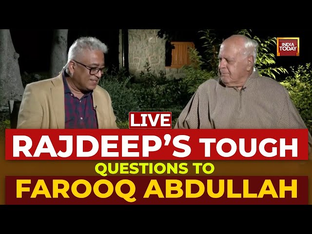 ⁣Rajdeep Sardesai  Interview With Farooq Abdullah: Will Raga's 'Mohabbat Ki Dukaan' Se