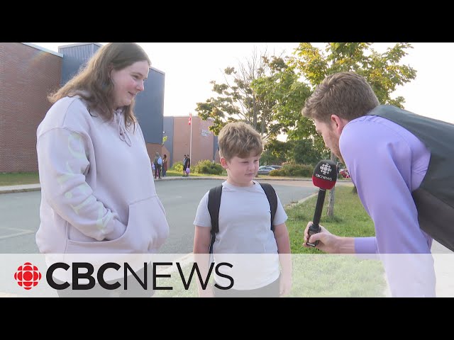 ⁣Some P.E.I. kids happy to be back in school; others kinda meh about it