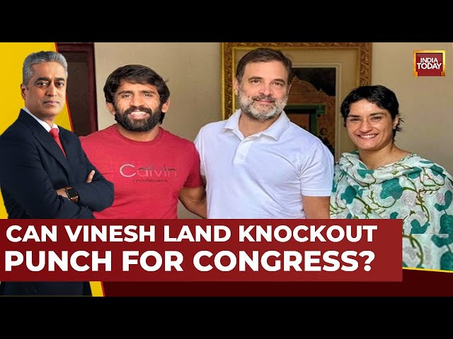 ⁣Rajdeep Sardesai LIVE On News Today: Can Vinesh Land Knockout Punch For Congress? | India Today Live