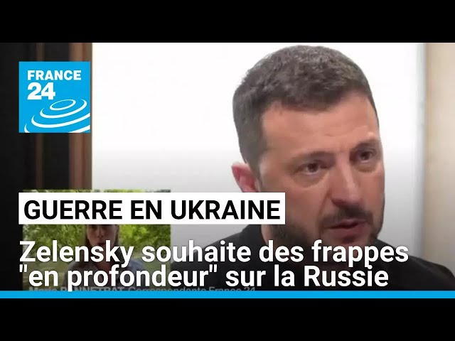 ⁣En visite en Allemagne, Zelensky souhaite des frappes "en profondeur" sur la Russie • FRAN