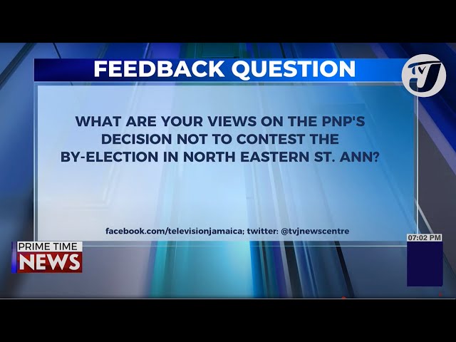 Feedback Question #tvjnews #tvjprimetimenews