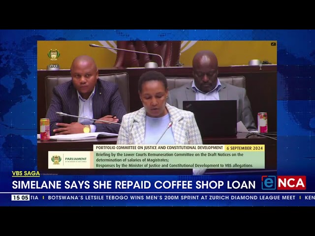 ⁣VBS Saga | Simelane says she repaid coffee shop loan