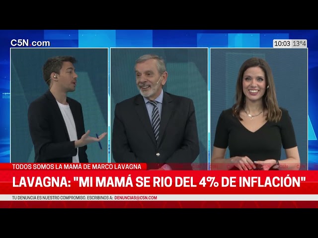 ⁣LA MAMÁ de MARCO LAVAGNA se QUEJA de la INFLACIÓN