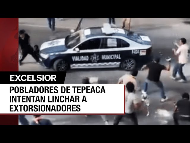 ⁣Rescate de presuntos extorsionadores en Tepeaca, Puebla, desató un enfrentamiento