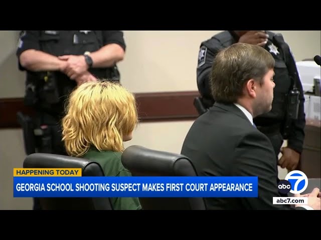 ⁣Georgia school shooting suspect Colt Gray makes 1st court appearance