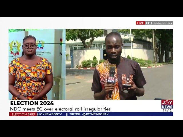 ⁣Election 2024: NDC meets EC over electoral roll irregularities | Election Brief