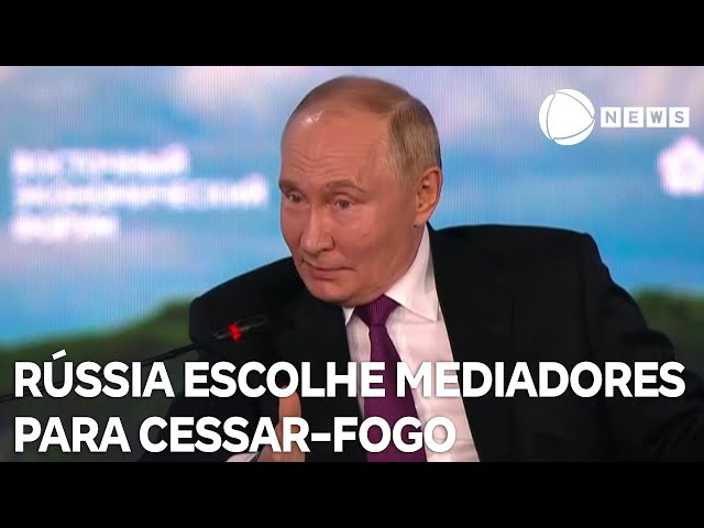 ⁣Rússia escolhe países para mediar cessar-fogo; Brasil é um deles